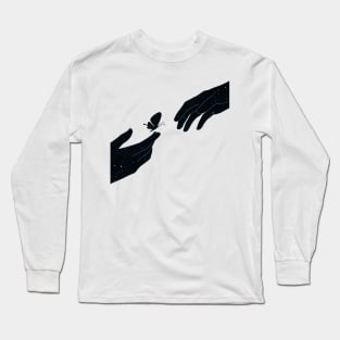 Space Butterfly Long Sleeve T-Shirt